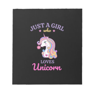 Bloco De Notas Unicórnio Colorido Mágico Arco-íris Kawaii