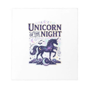Bloco De Notas Unicórnio da Noite Design Gráfico Zazzle Design_