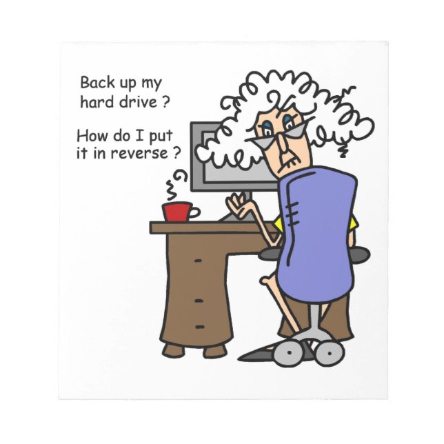 Bloco De Notas Unidade de duro para trás com Humor (Frente)