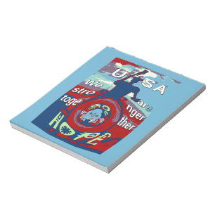 Bloco De Notas Unidos na Esperança: Mais Fortes Juntos - Impressã