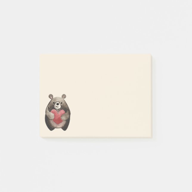 Bloco De Notas Urso do namorados (Frente)