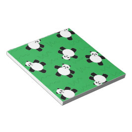 Bloco De Notas Urso-panda com erva