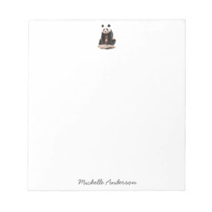 Bloco De Notas Urso Panda Fofo Personalizado Fashion 