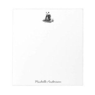 Bloco De Notas Urso Panda Fofo Personalizado Fashion 