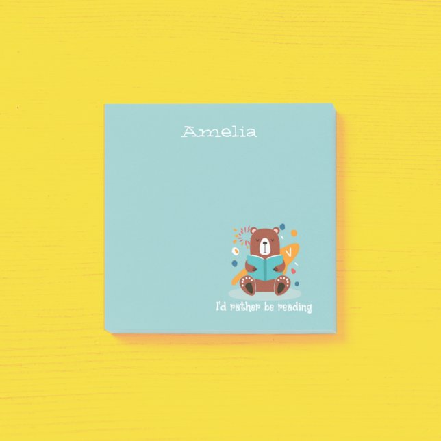 Bloco De Notas Urso Personalizado com Livro (Criador carregado)