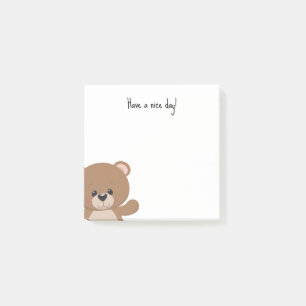 Bloco De Notas Urso Tenha um bom dia Notas Adhesivas Post-it® Not