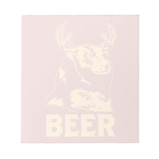 Bloco De Notas Urso + Veado = Cerveja (Frente)