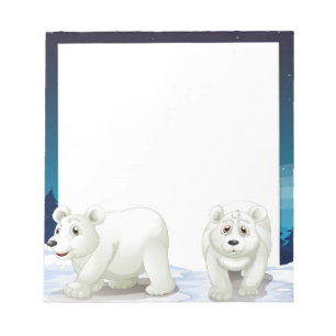 Bloco De Notas Ursos Notepad-Polar Feriados