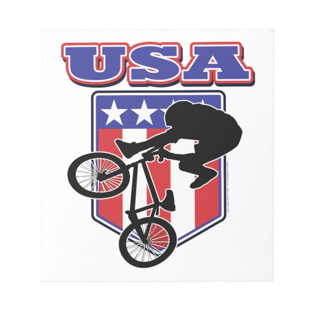 Bloco De Notas USA BMX Biker (Frente)