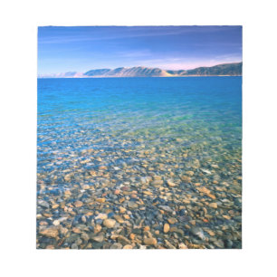 Bloco De Notas UTAH. EUA. Água clara do Bear Lake revela