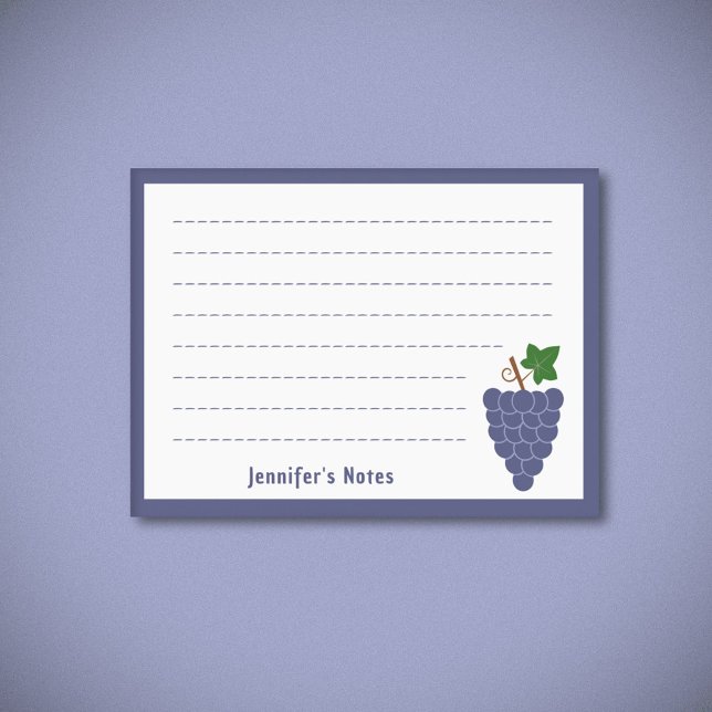 Bloco De Notas Uvas (Grapes Post-it Notes)