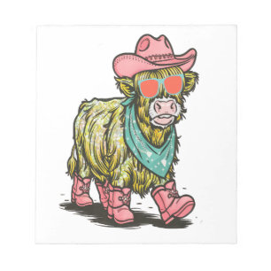 Bloco De Notas Vaca Alta Cute Png, Ocidental