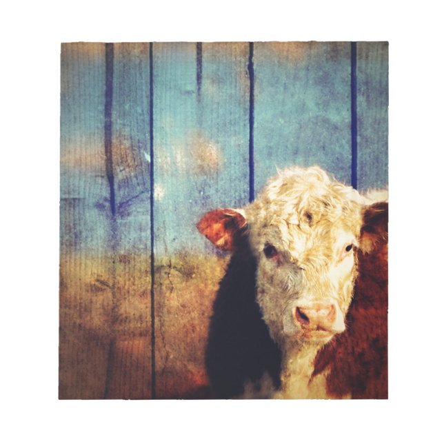 Bloco De Notas vaca branca (Frente)