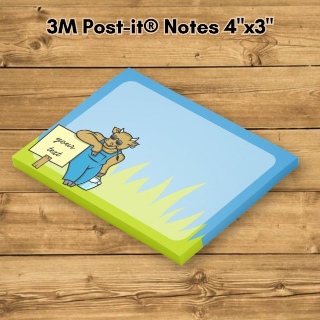 Bloco De Notas Vaca com placa (Criador carregado)