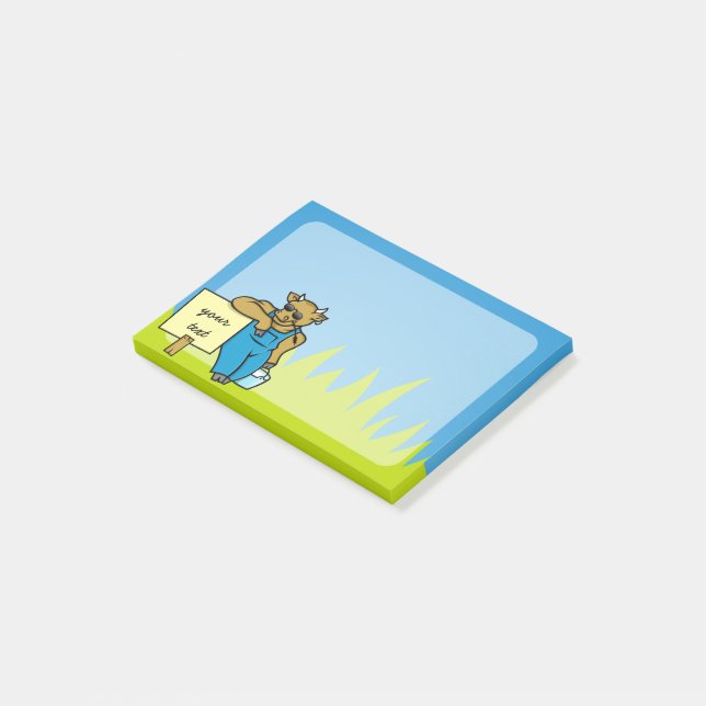 Bloco De Notas Vaca com sinal (Inclinado)