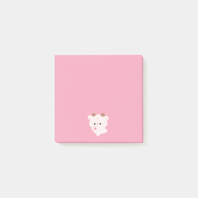 Bloco De Notas Vaca de Amor Fofo (Frente)