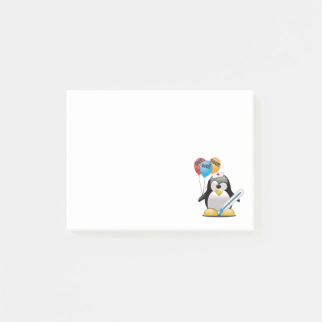 Bloco De Notas Vai logo. Enfermeira de pinguins. (Frente)
