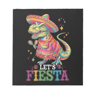 Bloco De Notas Vamos Festejar Cinco De Maio T Rex Dinossauro