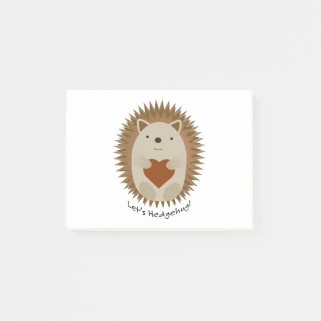 Bloco De Notas Vamos Hedgehug Hedgehog (Frente)