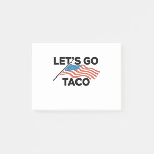 Bloco De Notas Vamos Ir Taco de Taco Sempre Desaparece