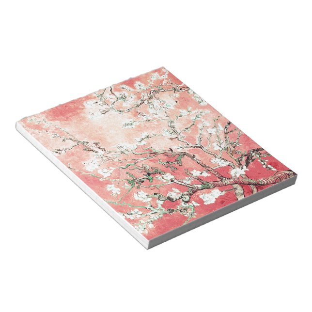 Bloco De Notas Van Gogh Almond Blossoms Peach (Inclinado)