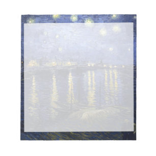 Bloco De Notas Van Gogh  Starry Night Over The Rhone  1888