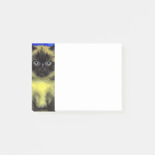 Bloco De Notas Van Gogh Starry Night Siamese Cat