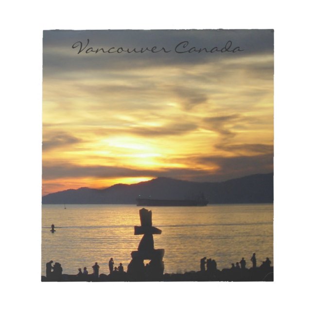 Bloco De Notas Vancouver Notepad Personalizado Vancouver Souvenir (Frente)