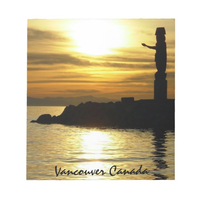Bloco De Notas Vancouver Notepad Personalizado Vancouver Souvenir (Frente)