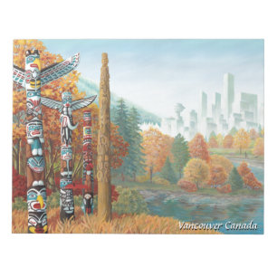 Bloco De Notas Vancouver Notepad Vancouver Totem Poles Souvenir
