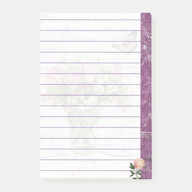 Bloco De Notas Vaso floral (Frente)