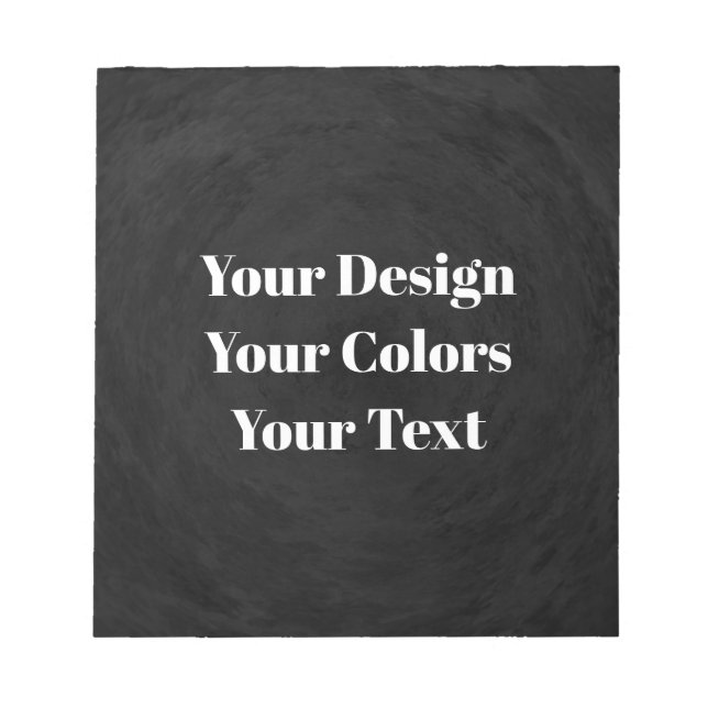 Bloco De Notas Vazio - Crie seu próprio personalizado (Frente)