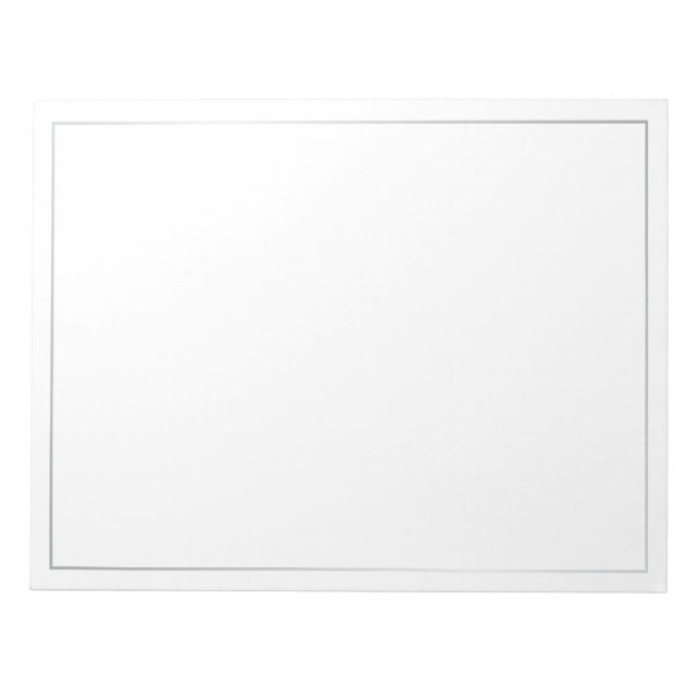 Bloco De Notas Vazio Elegante (Frente)