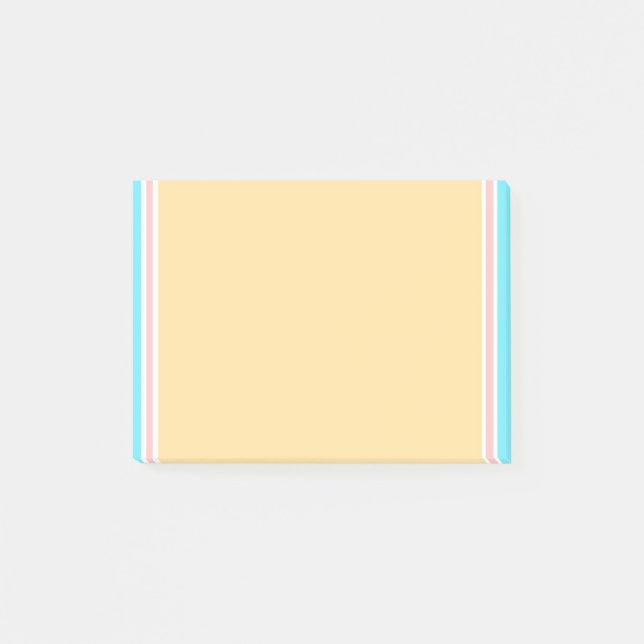 Bloco De Notas Vazio Moderno Elegante Branco Amarelo-Cor-de-rosa- (Frente)