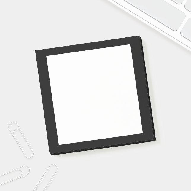 Bloco De Notas Vazio preto e branco (Criador carregado)