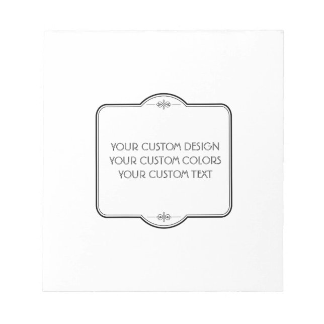 Bloco De Notas VAZIO seu Design aqui - (Frente)