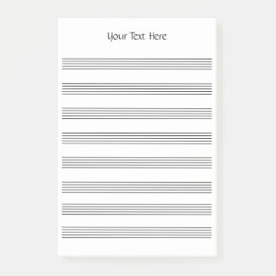 Bloco De Notas Vazio Sheet Music 8 Staves