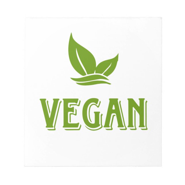 Bloco De Notas Vegan, vegan, veggie, vegetariano, (Frente)