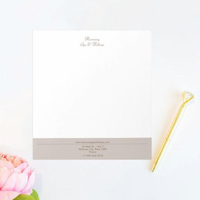 Bloco De Notas Vela, Escova, Spa & Bem-estar (Criador carregado)