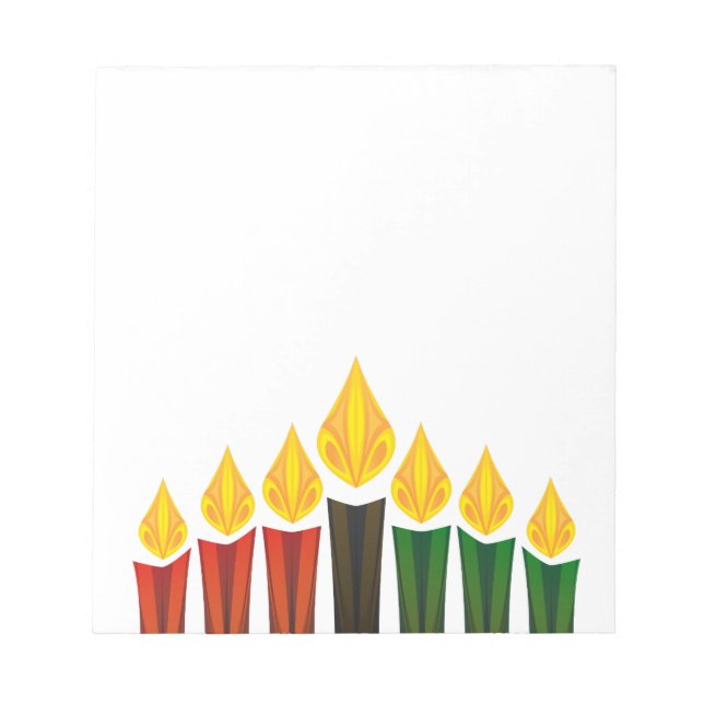 Bloco De Notas velas kwanzaa (Frente)