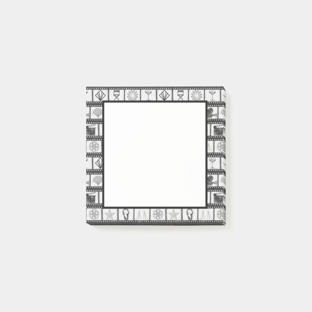 Bloco De Notas Velhas Notas do Filme de Hollywood (Frente)