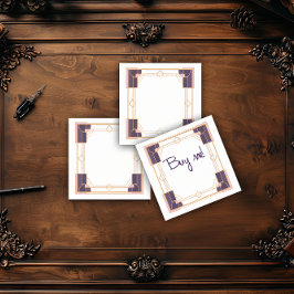 Bloco De Notas Velvet Night Geometry Art Deco