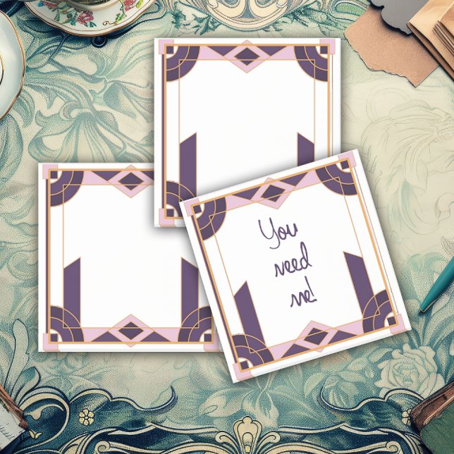 Bloco De Notas Velvet Night Geometry Art Deco (Criador carregado)