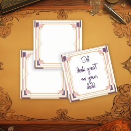 Bloco De Notas Velvet Night Geometry Art Deco