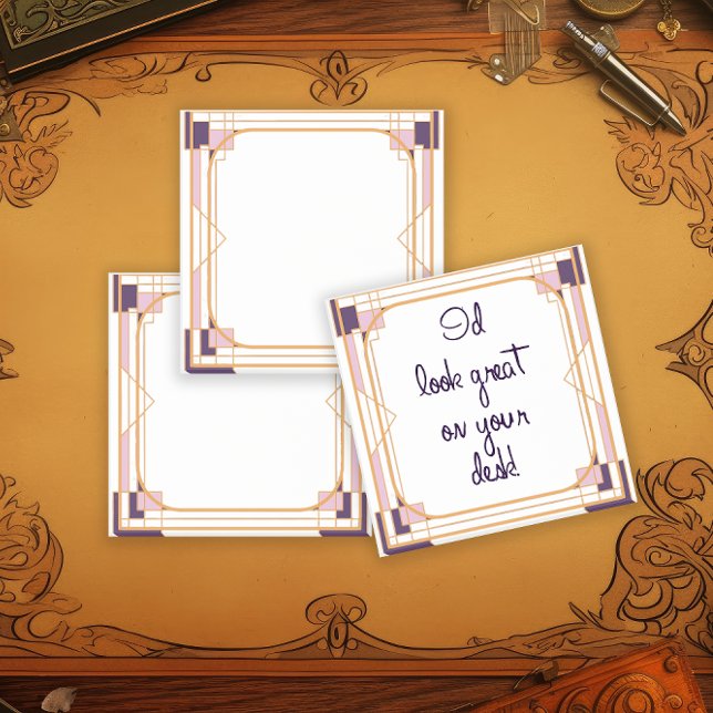 Bloco De Notas Velvet Night Geometry Art Deco (Criador carregado)