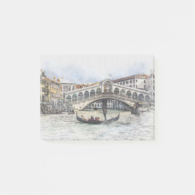 Bloco De Notas veneza, venezia, presentes de férias na itália, fé (Frente)