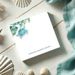 Bloco De Notas Vento Tropical de Tartaruga Marinha