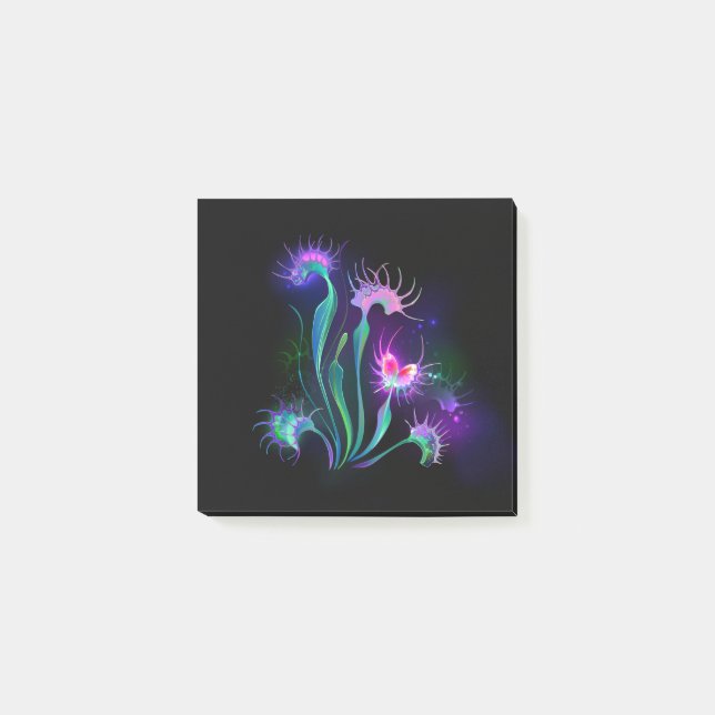 Bloco De Notas Venus Flytrap Reluzente (Frente)