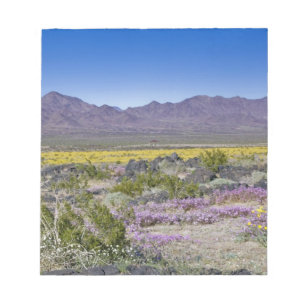 Bloco De Notas Verbena de Areia & Ouro do Deserto no Amboy Crater
