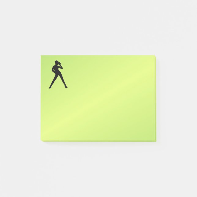 Bloco De Notas Verde de dança moderna (Frente)